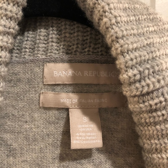 BANANA REPUBLIC Women’s heather gray open cardigan - Picture 4 of 5